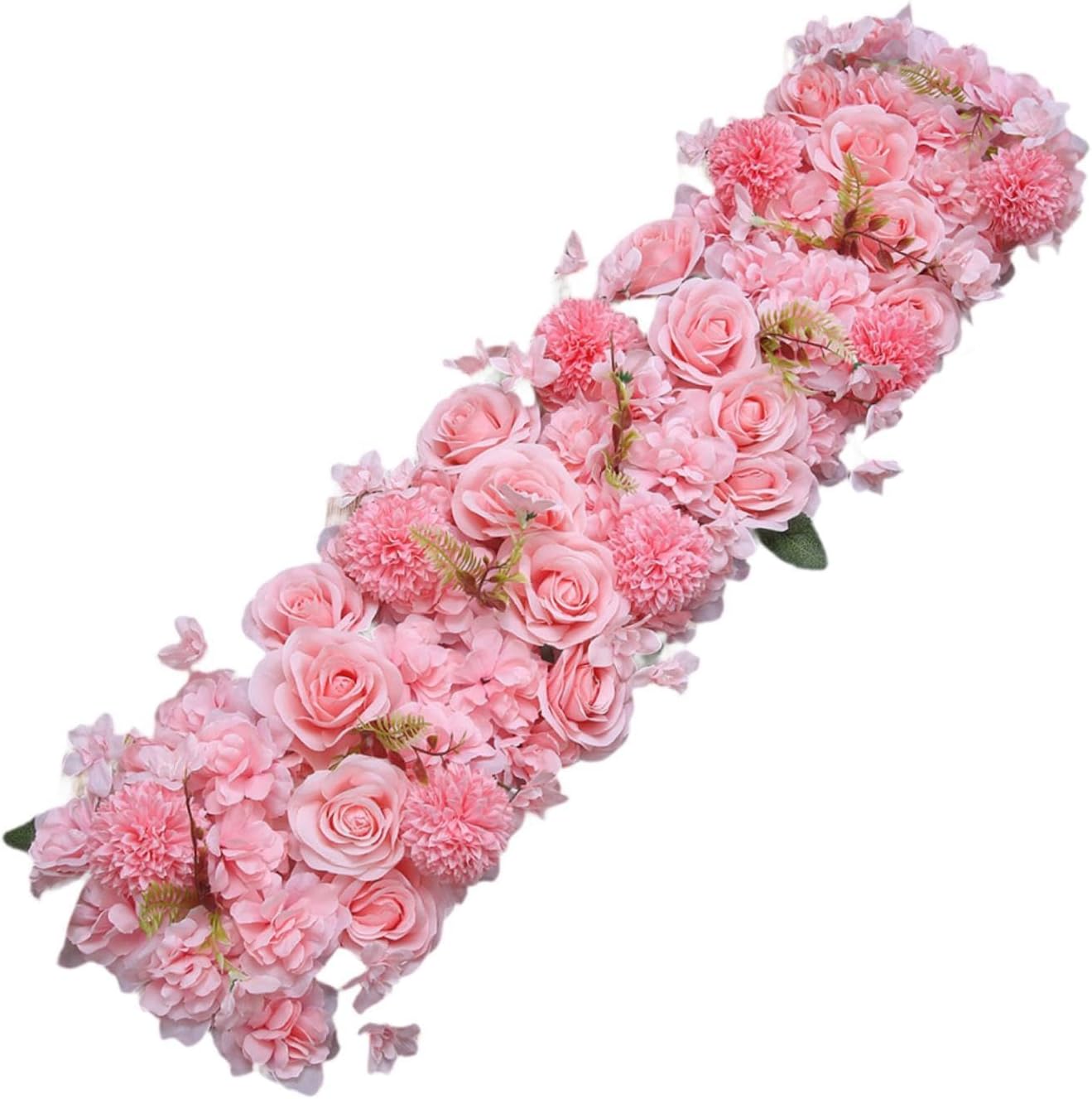 Tachiuwa Pink Artificial Flower Panel for Wedding Decor