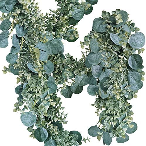 83 Foot Faux Eucalyptus Garland for Weddings and Decorations