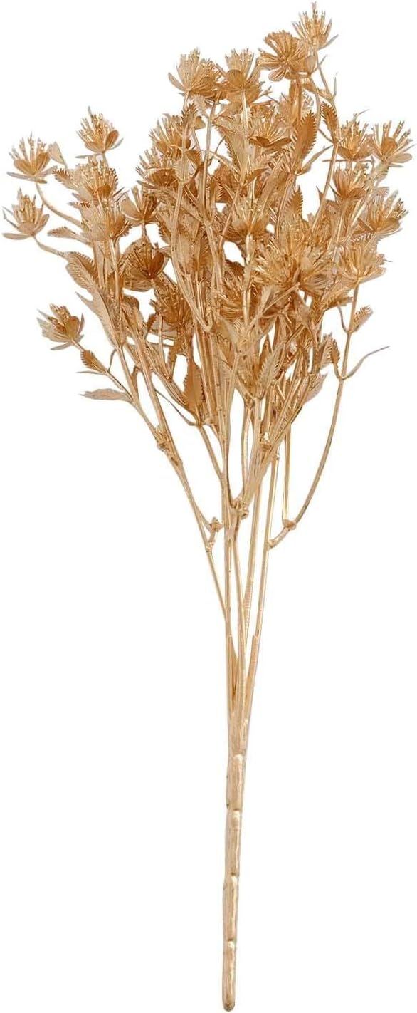 Efavormart 4 Pack Metallic Gold Babys Breath Flower Bouquets