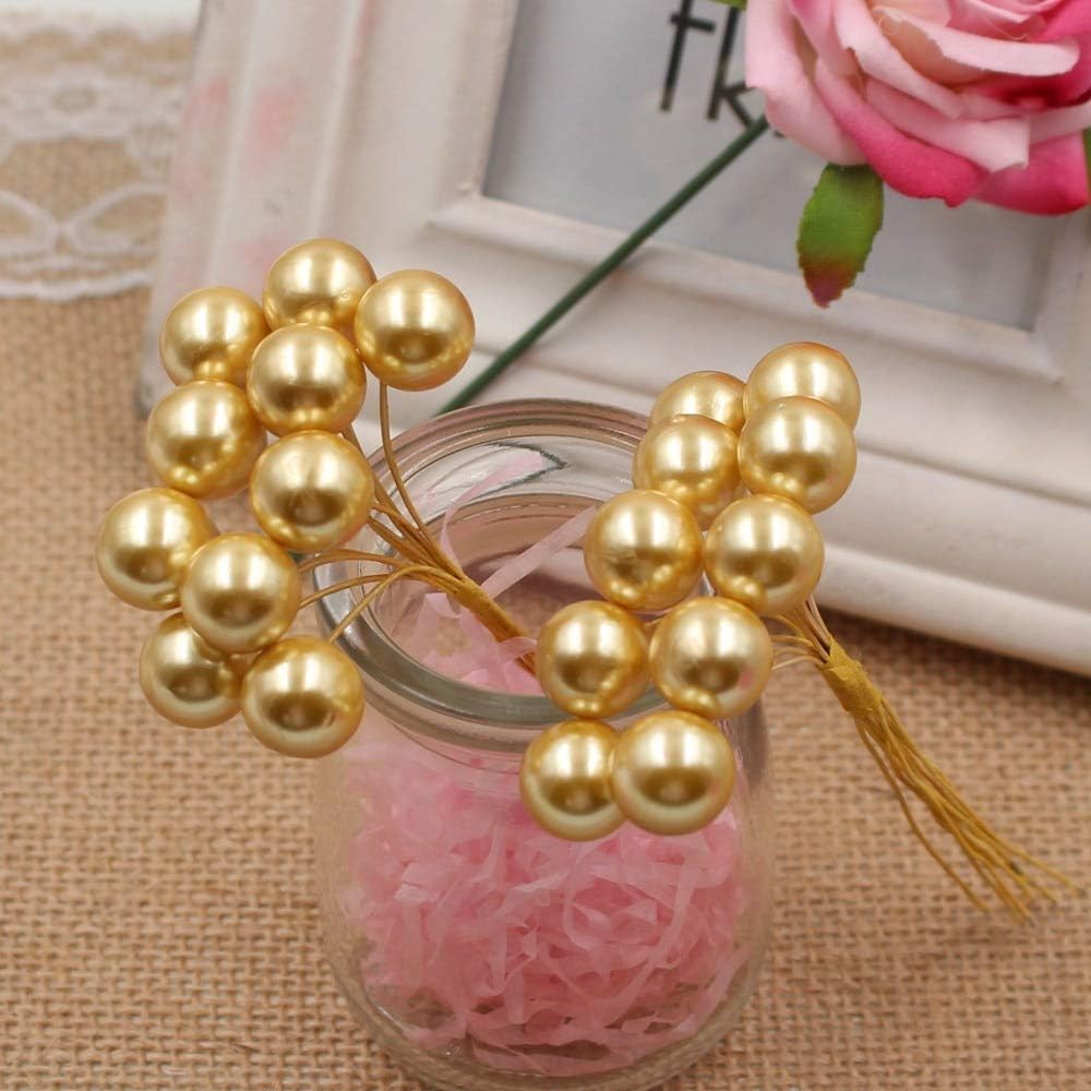 MountRuby Artificial Flowers 50pcs Lot Silver Wedding Decor