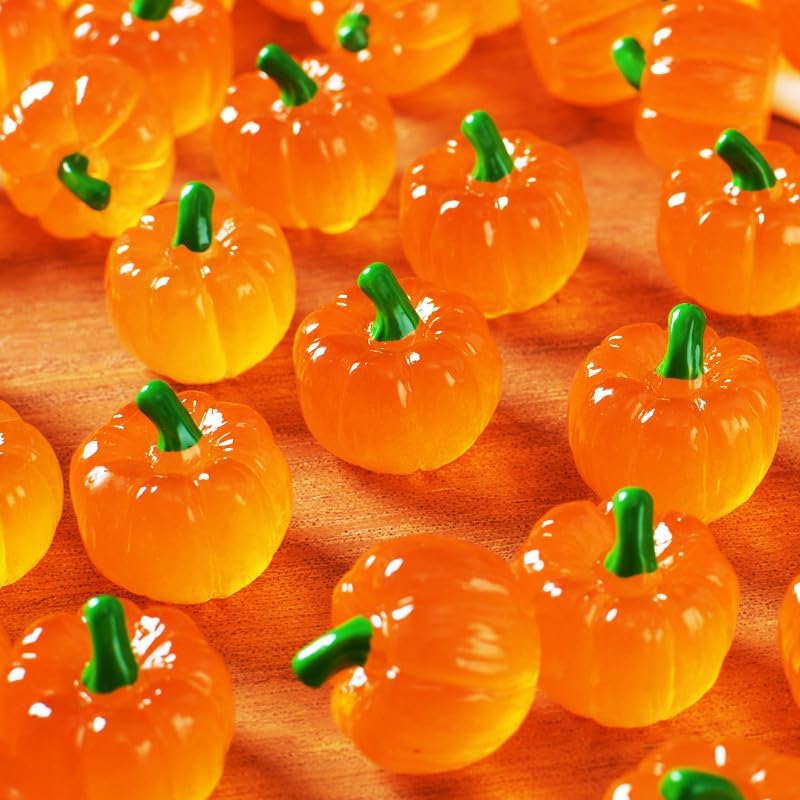 40 Pieces Miniature Fake Pumpkins for Fall Decor