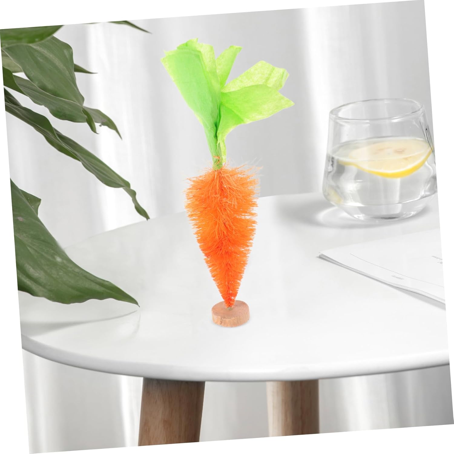 6pcs Sisal Fiber Carrot Ornaments for Easter Party Decor