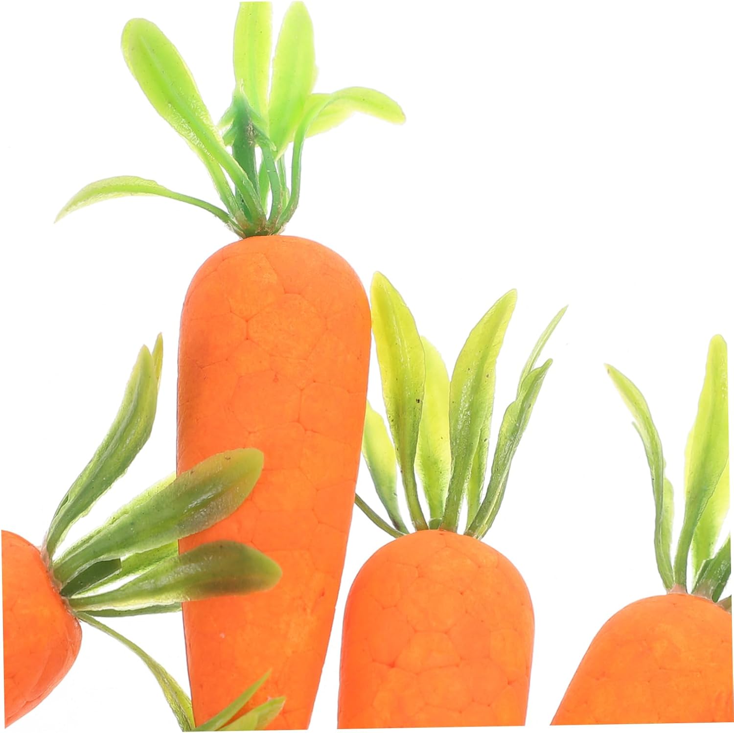 Easter Carrot Basket Decor 12pcs Fake Plastic Carrots