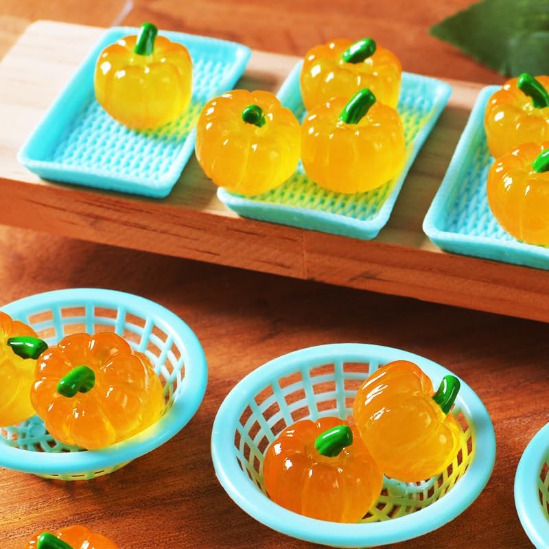 40 Pieces Miniature Fake Pumpkins for Fall Decor