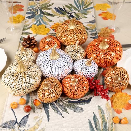 FORUP 12 Pcs Thanksgiving Pumpkin Set