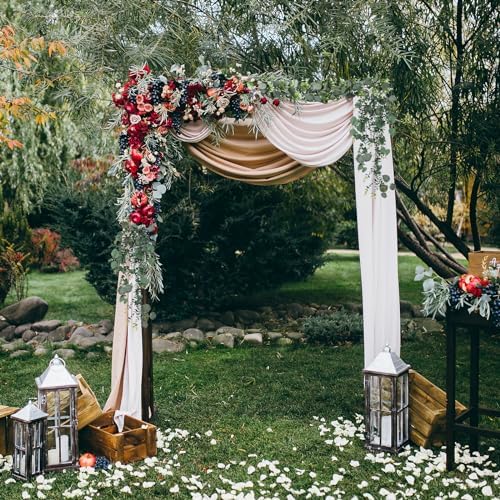 Cqure 3Pcs Eucalyptus Garland for Wedding Bedroom Fireplace Decor