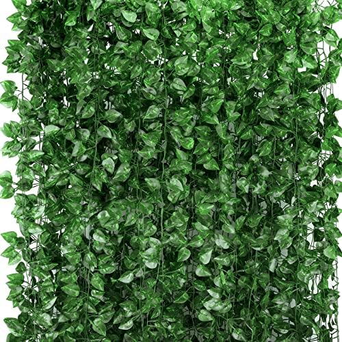 Tbestmax Artificial Ivy Leaves 48 Pack 315 Feet Greenery Garland