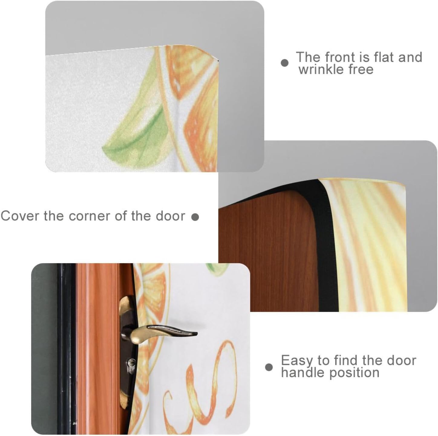 Susiyo Halloween Orange Door Cover Stretch Fabric