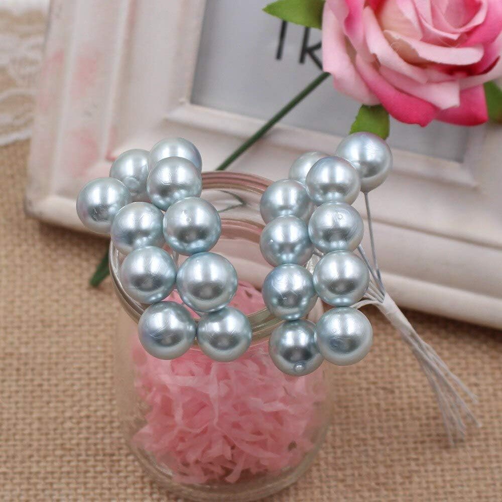 MountRuby Artificial Flowers 50pcs Lot Silver Wedding Decor