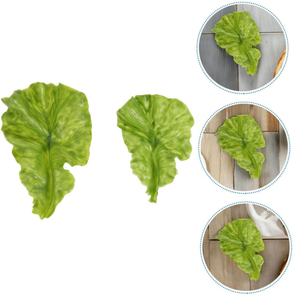 Alipis Realistic Fake Lettuce Leaves for Home and Restaurant Display