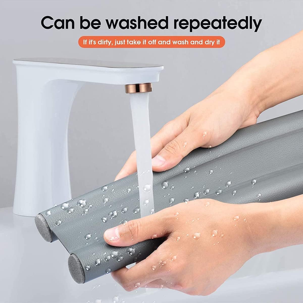 2PCS Door Draft Stopper Thermal Insulation Dustproof Cuttable Washable
