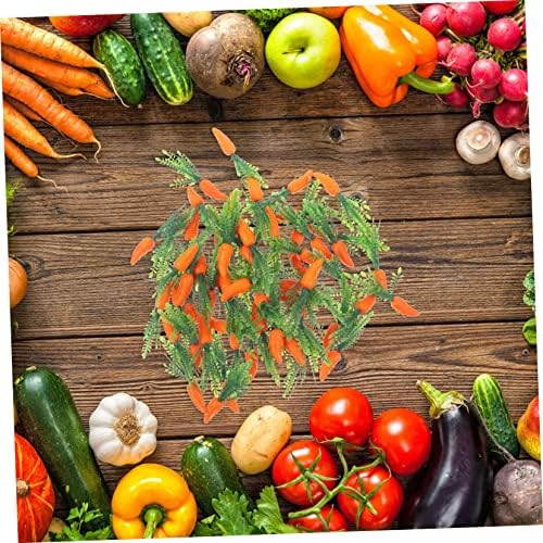 Ciieeo 60pcs Lifelike Carrot Garland for Kitchen Decor