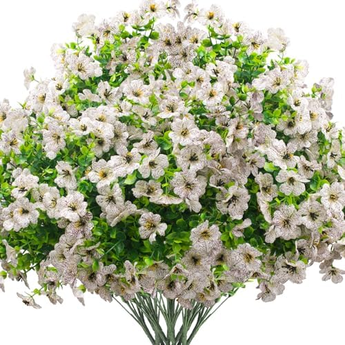 Artificial Silk Daisy Flowers 16 Bundles UV Resistant