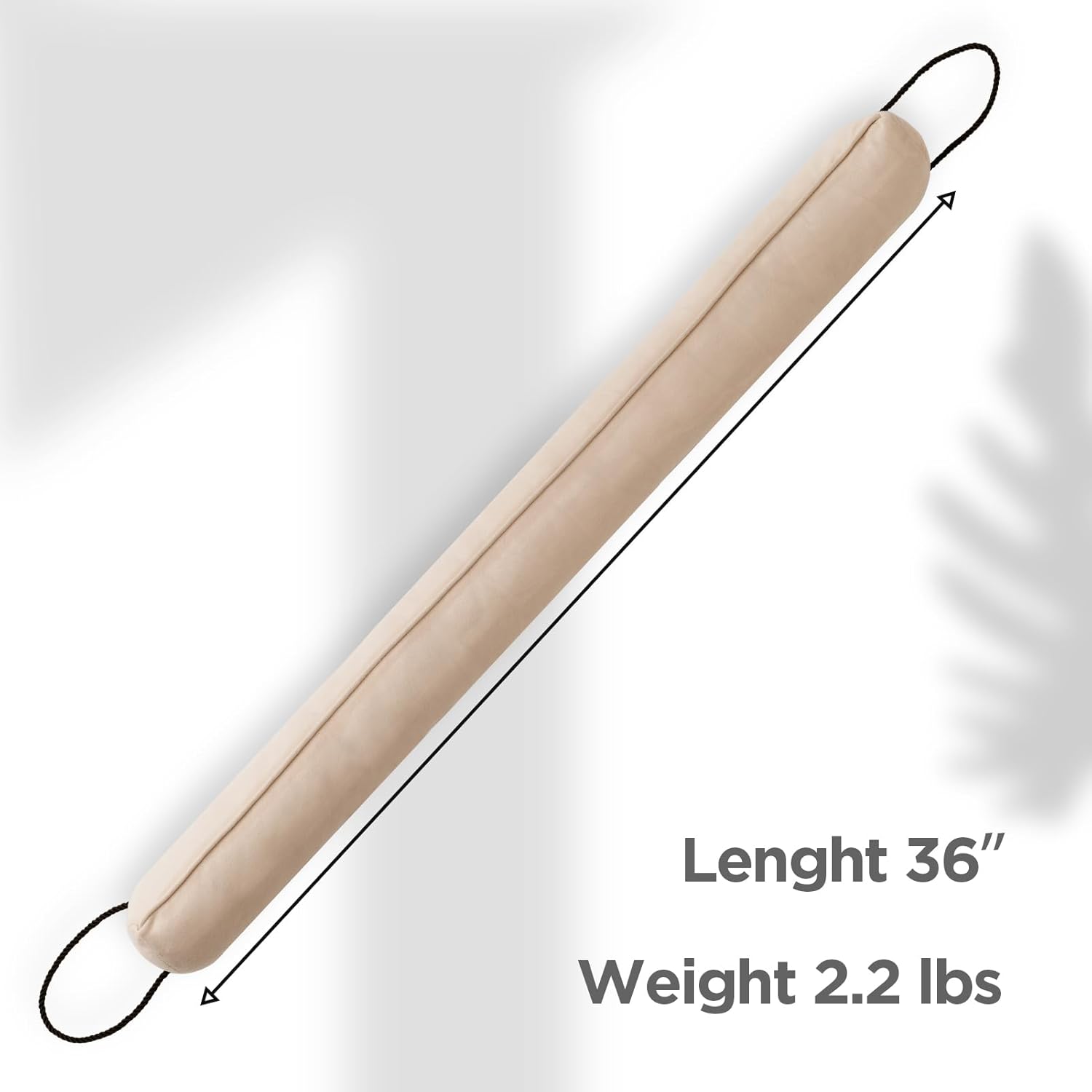 Sunolga 36 Inch Weighted Door Draft Stopper Beige