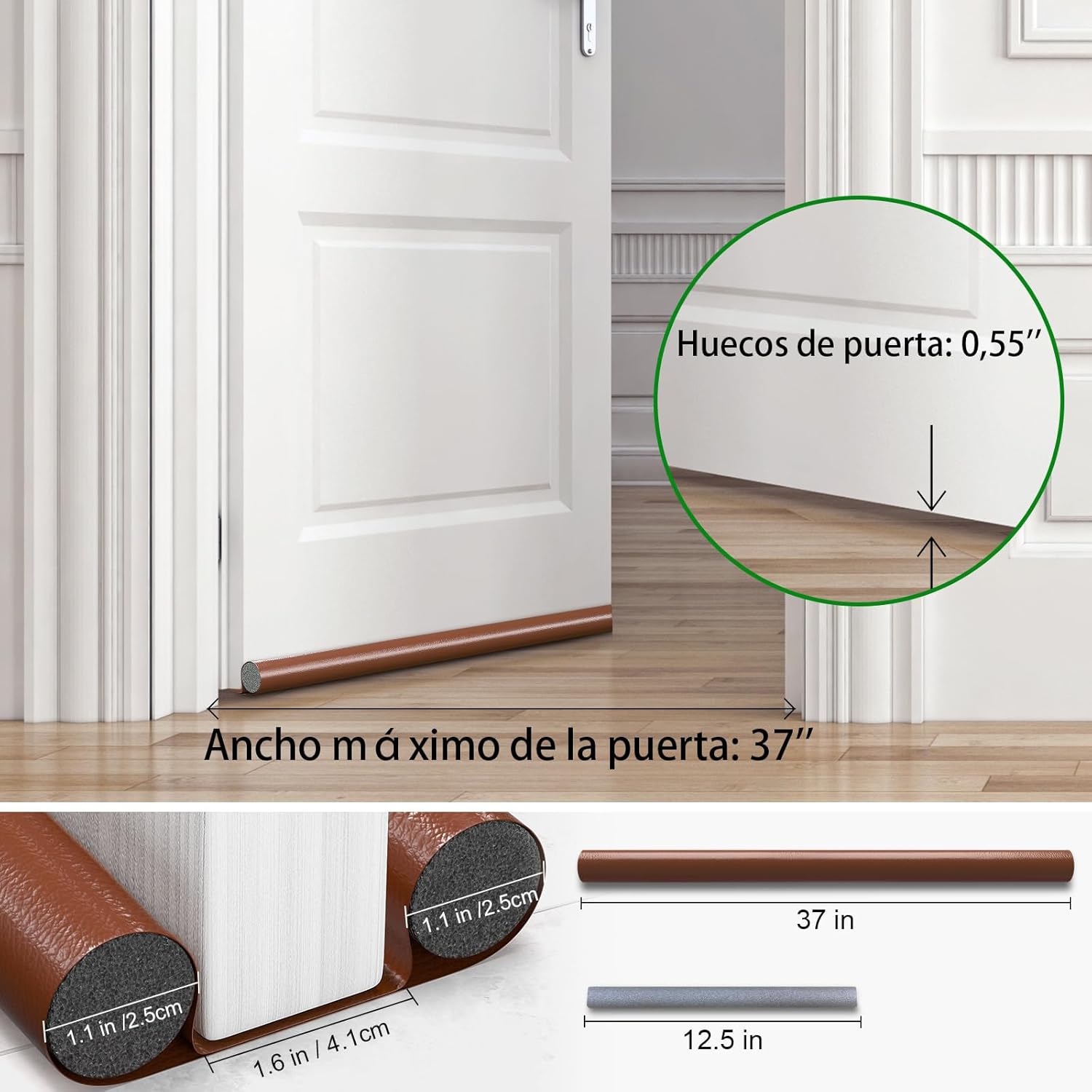 Dust Cover for Doors 37 Inches Double Edge Protector
