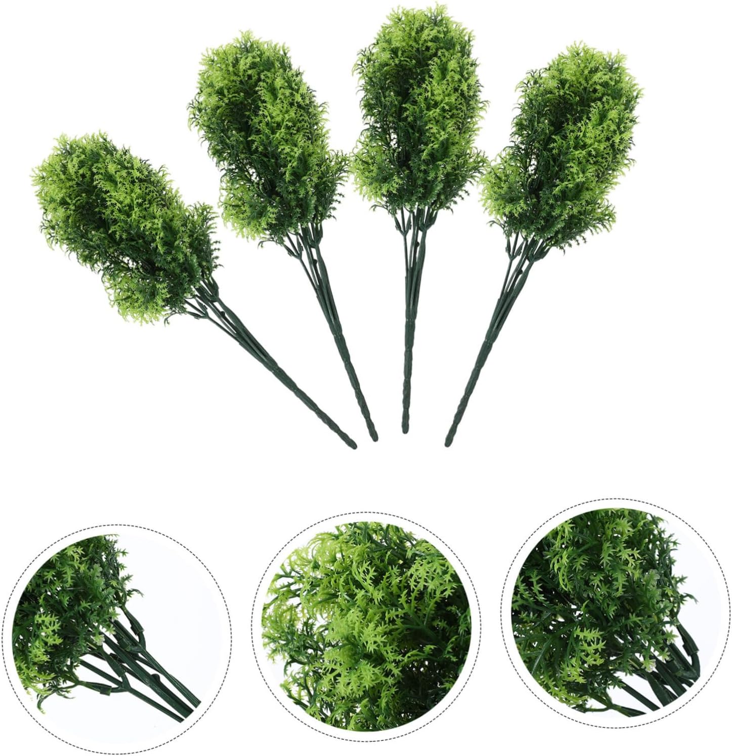 4pcs Decorative Artificial Plants for Home Office and Parties