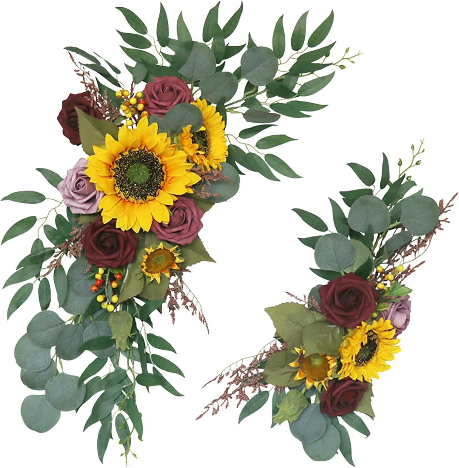 Emivery Sunflower Arch Flowers Pack of 2 Wedding Decor