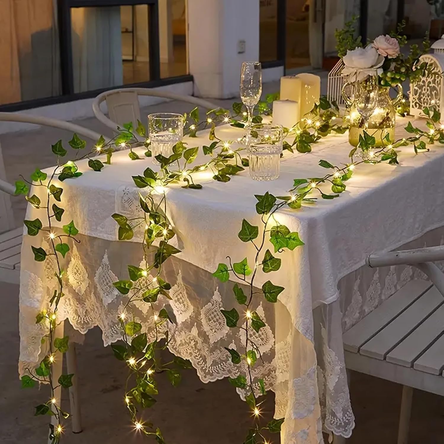 RECUTMS Artificial Ivy Vines 250 FT 36 Pack LED Light Garland