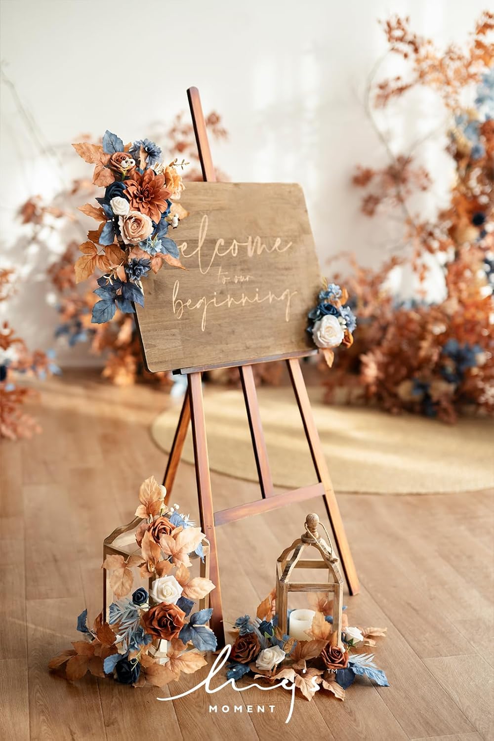 Lings Moment Artificial Flower Welcome Sign Set