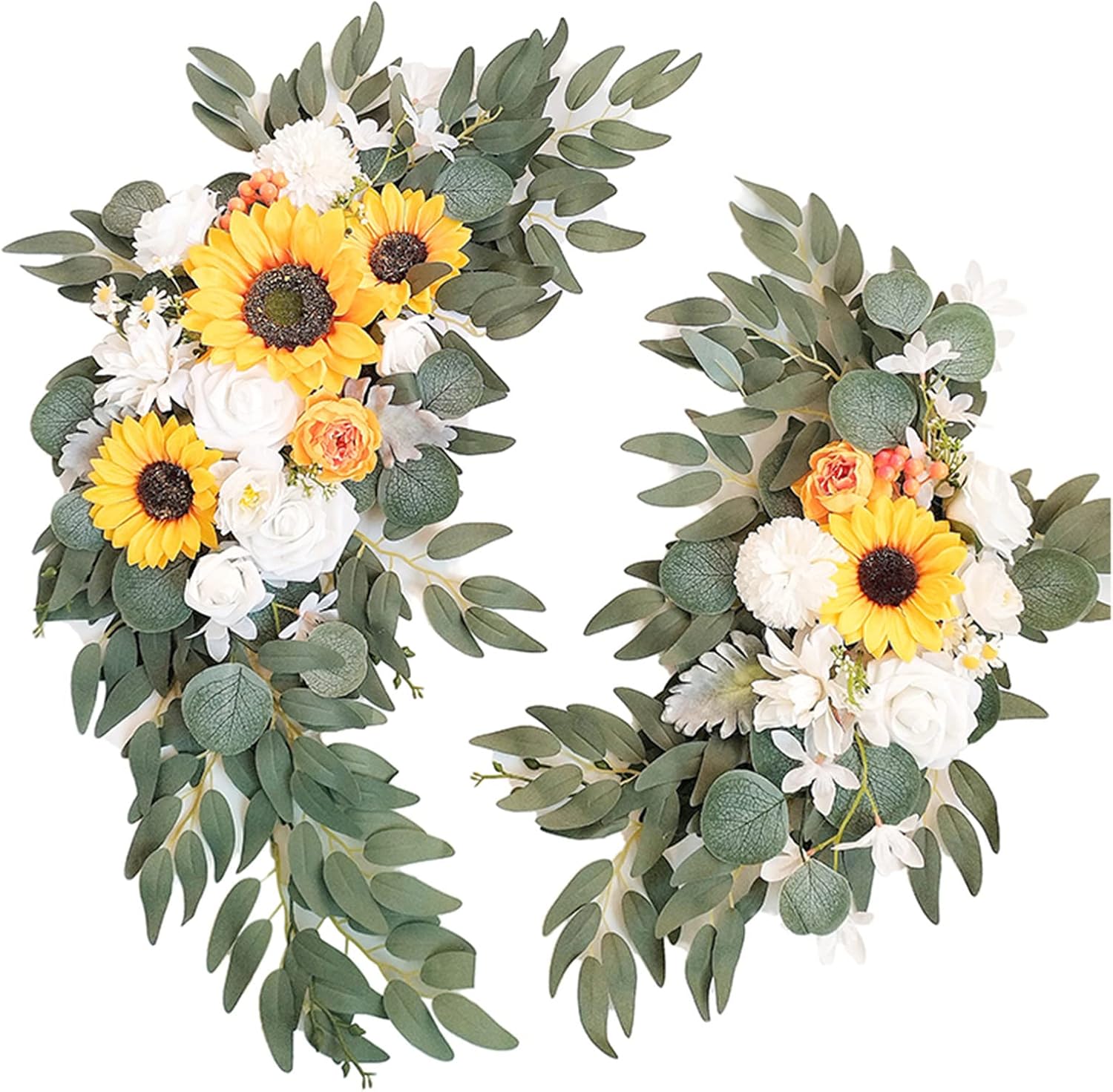 BMQDSM Wedding Arch Faux Flowers Set of 2