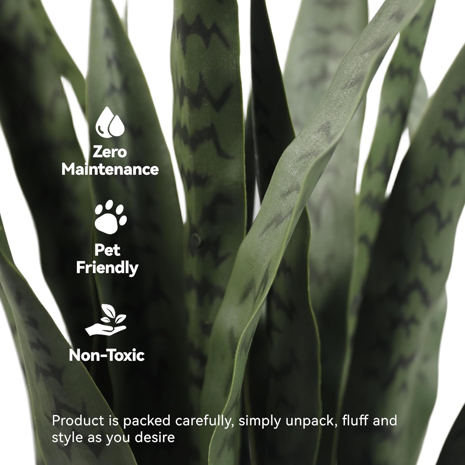 Solution4Patio 3ft Artificial Snake Plant for Home Office Decor