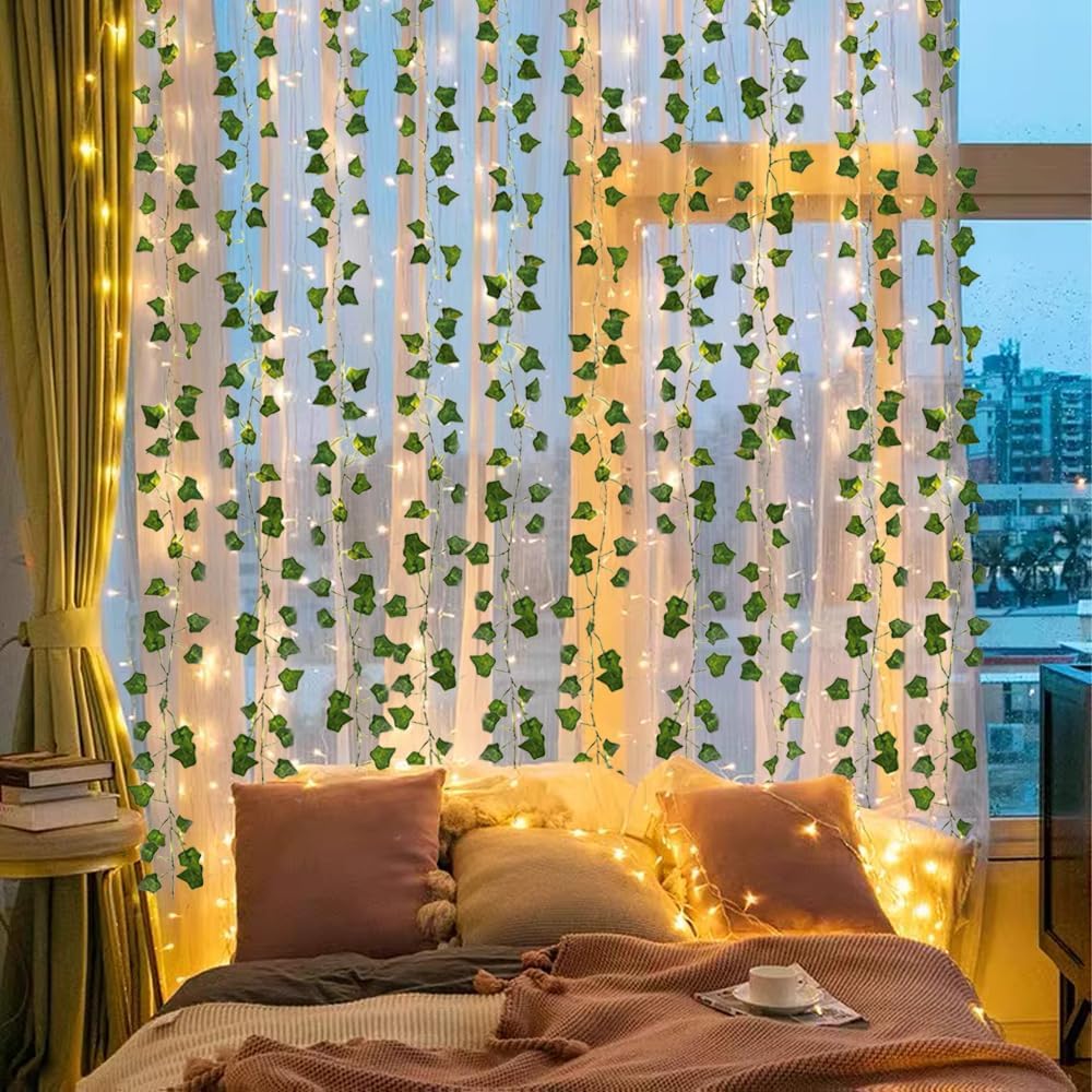 RECUTMS Vines with Lights 59 Inch Wall Garland