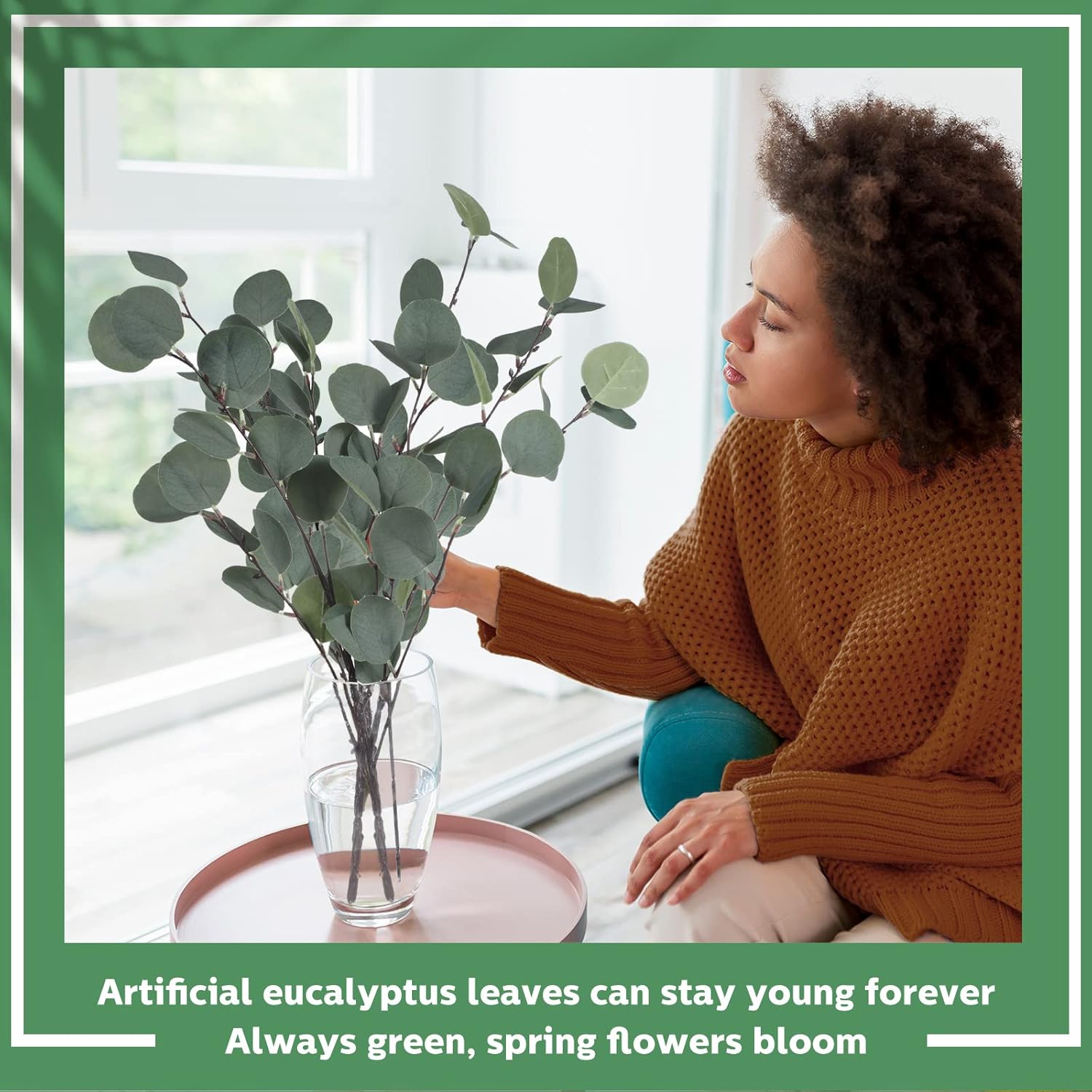 20 Pcs Artificial Eucalyptus Stems for Decor