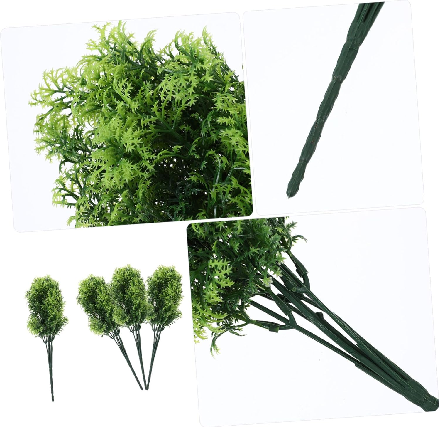 4pcs Decorative Artificial Plants for Home Office and Parties