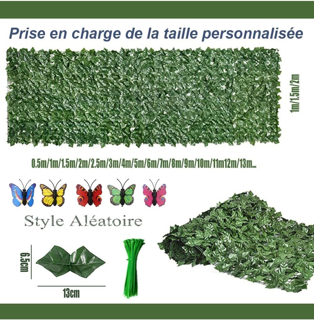 Artificial Ivy Privacy Fence Screen 15x25m