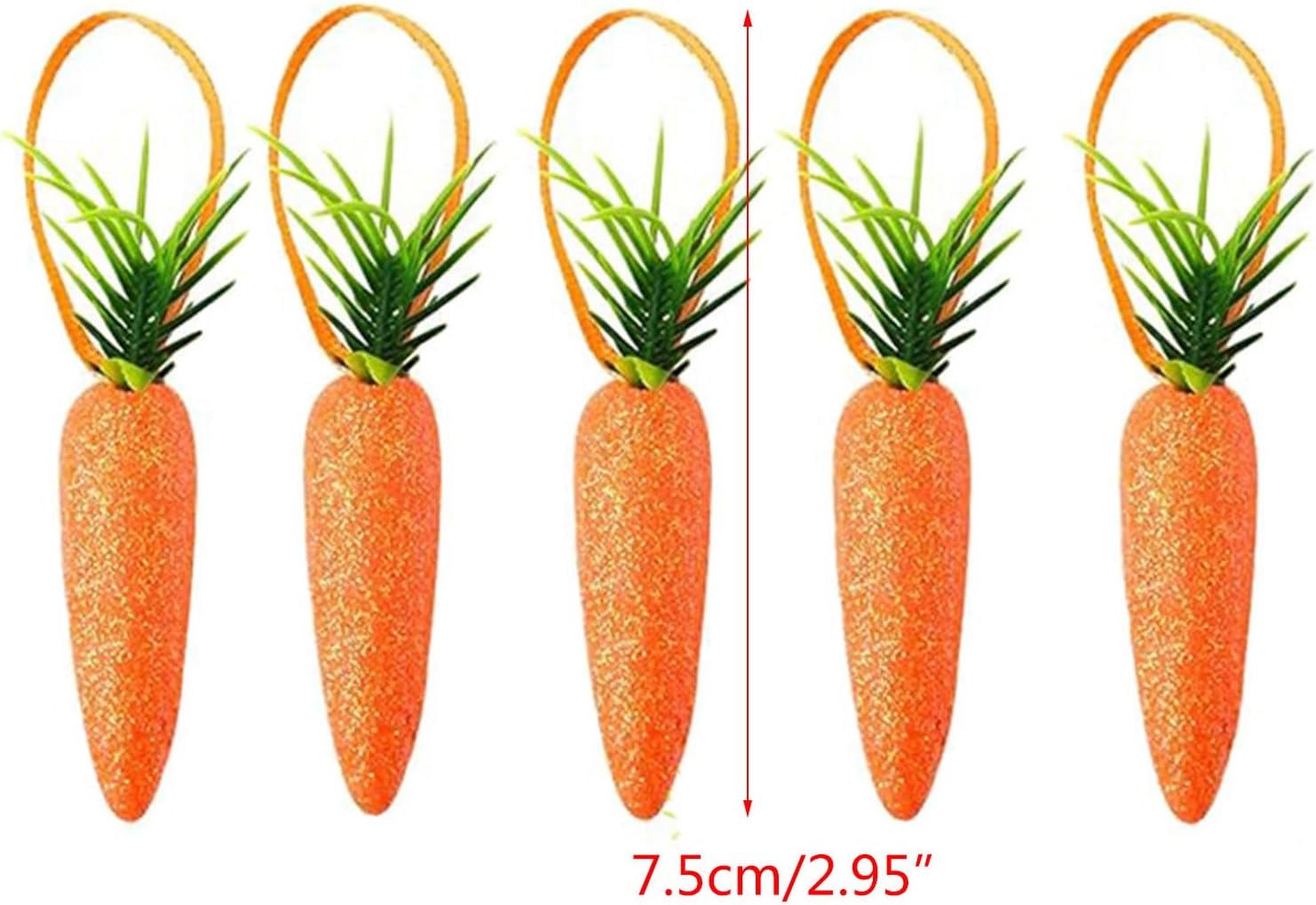 15 30pcs Artificial Carrot Decorations for Easter Party