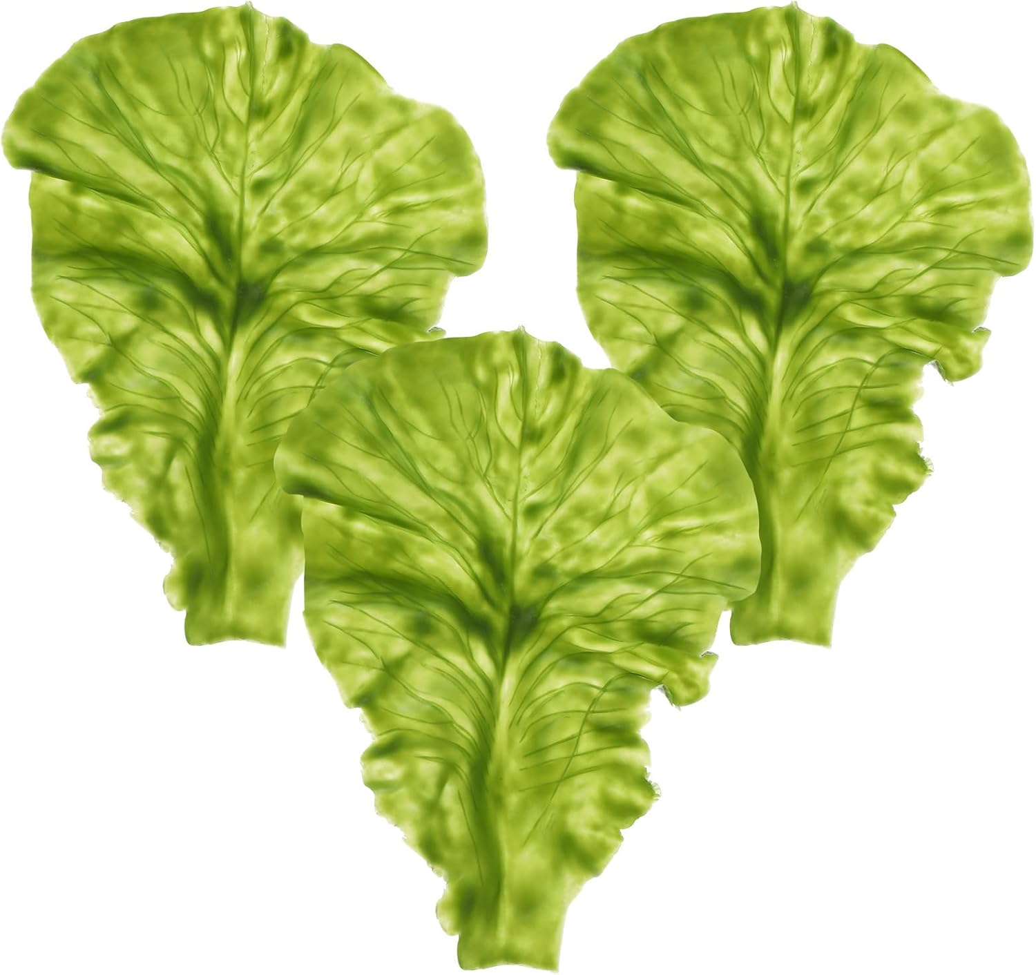 Cabilock 3pcs Artificial Lettuce Leaf Decor for Home Restaurant
