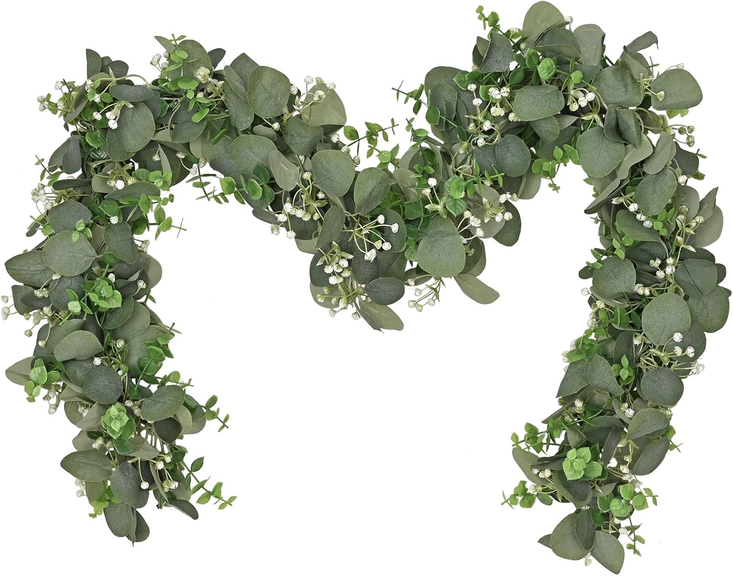 Dolicer 2 Pack 6FT Artificial Eucalyptus Garland