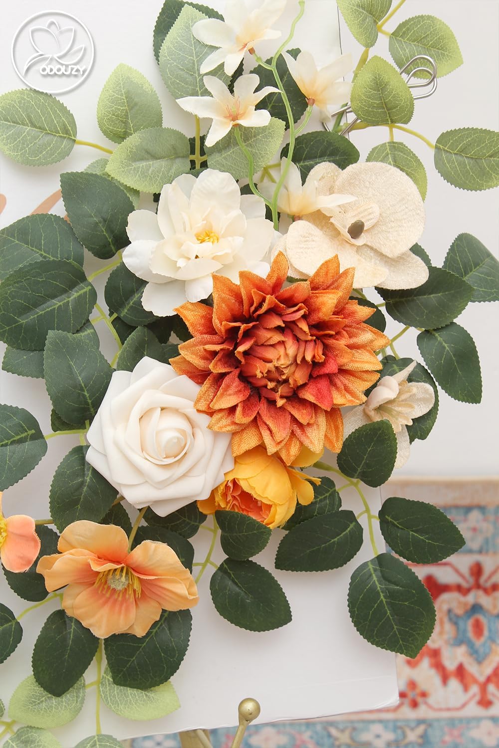 Odouzy Pack of 2 Artificial Wedding Arch Flowers