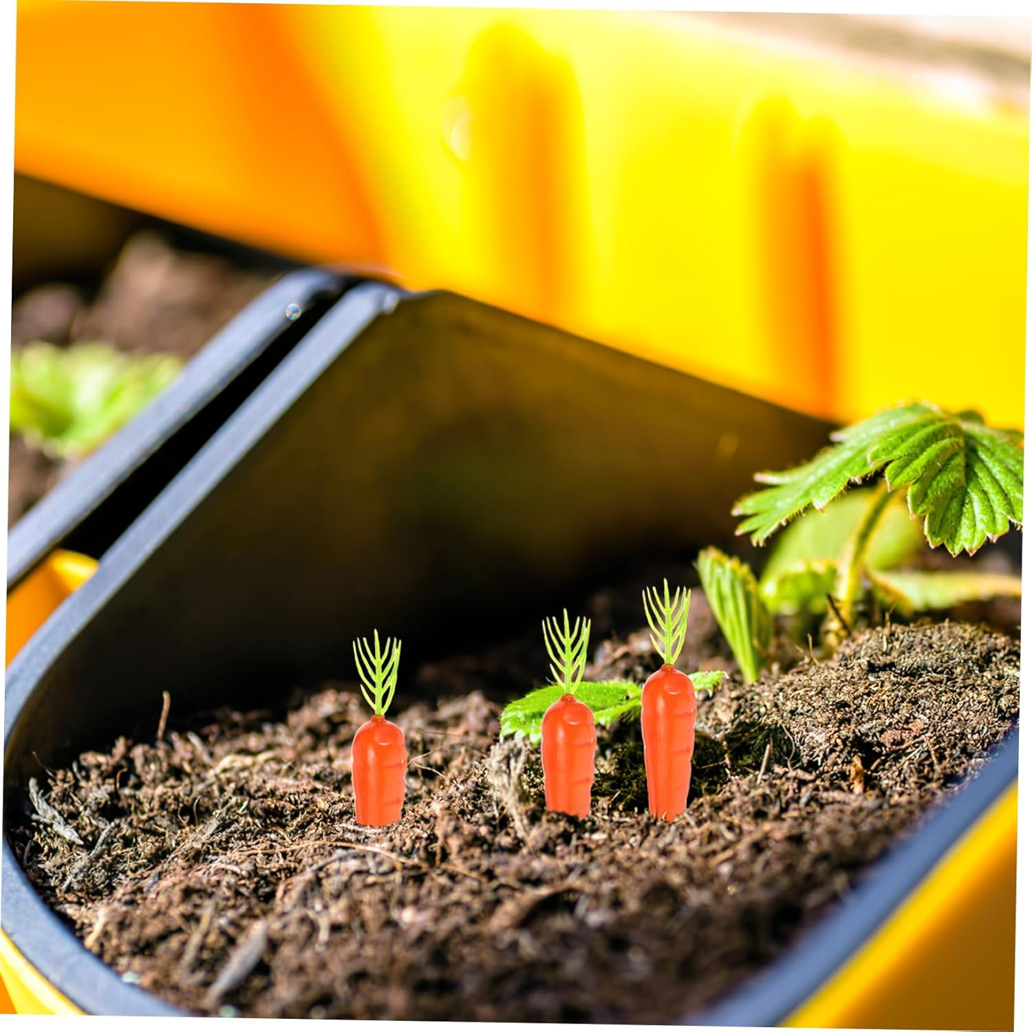 Mini Carrots for Crafts 25pcs - Artificial Vegetables Easter Decor