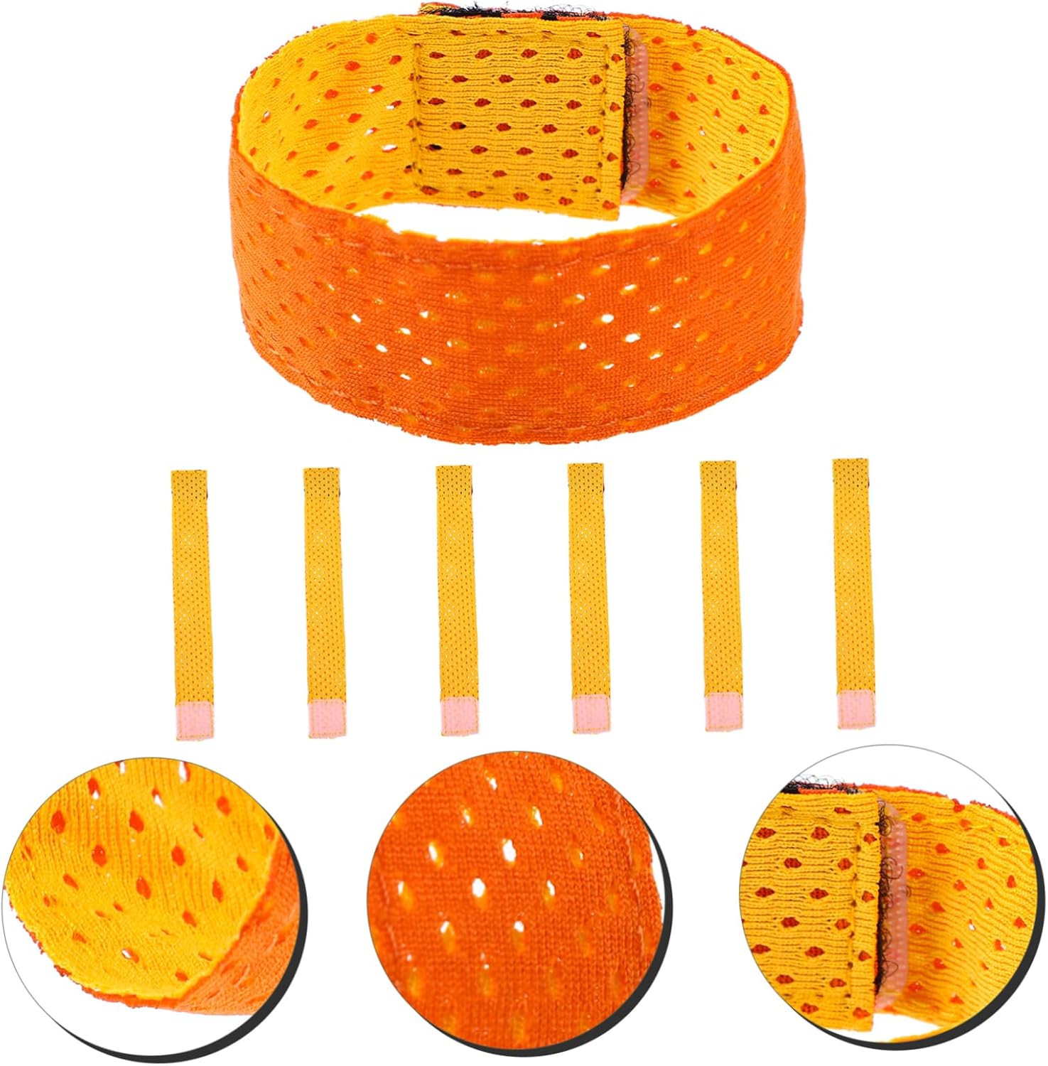Sosoport 6pcs Elastic Cuff Straps for Sports Shirts