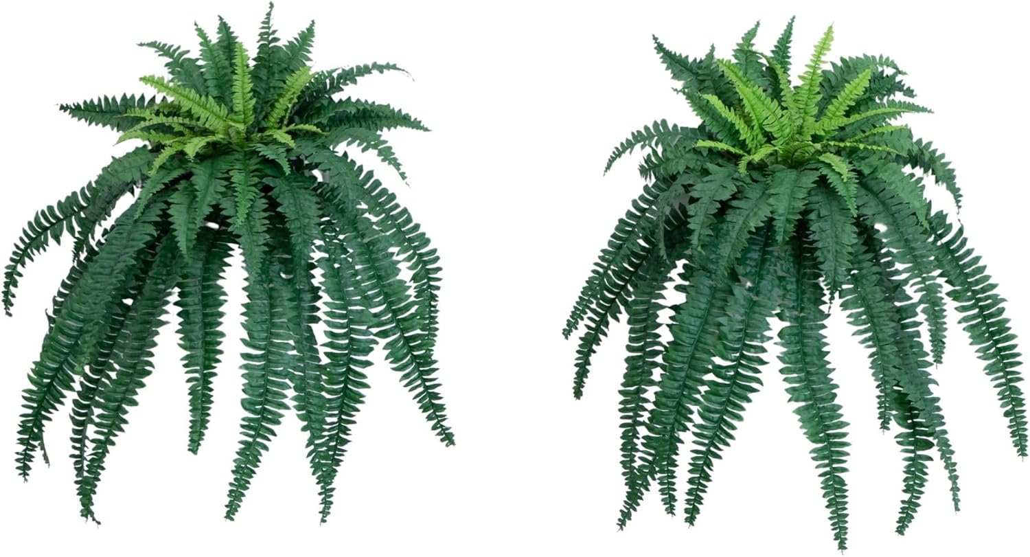 Nearly Natural 35 Inch Boston Fern Artificial Set of 2