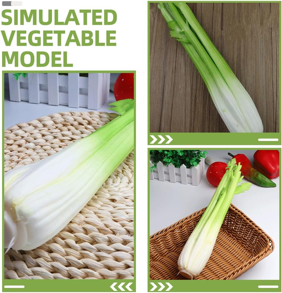 LOGOFUN 2pcs Artificial Vegetable Photo Prop for Home Kitchen Display