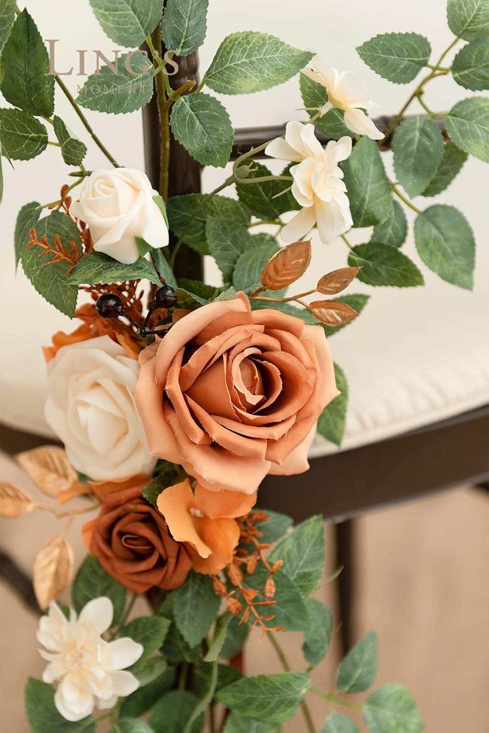 Lings Moment 8pcs Fall Wedding Chair Decorations