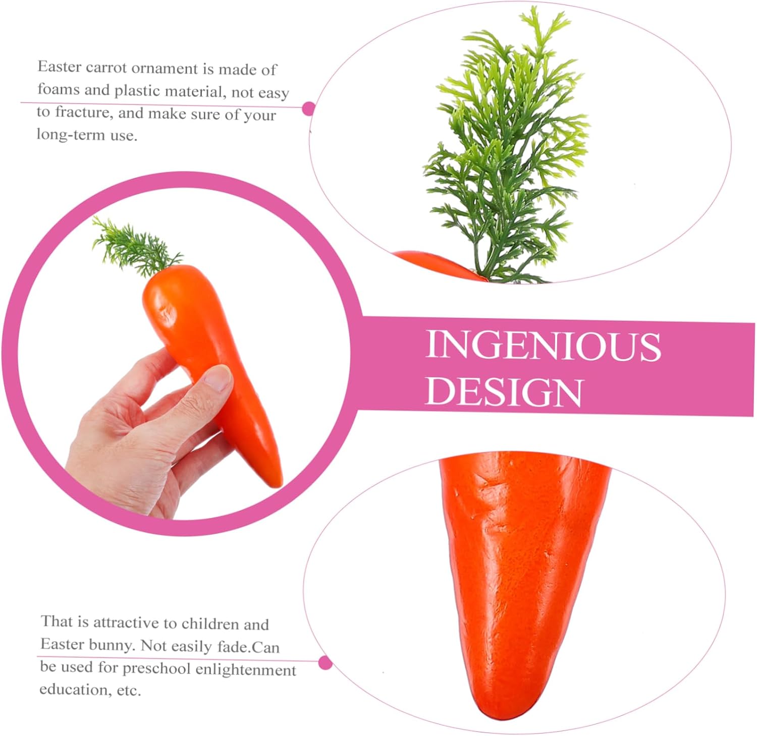 IMIKEYA Artificial Carrots for Easter Decor and Crafts