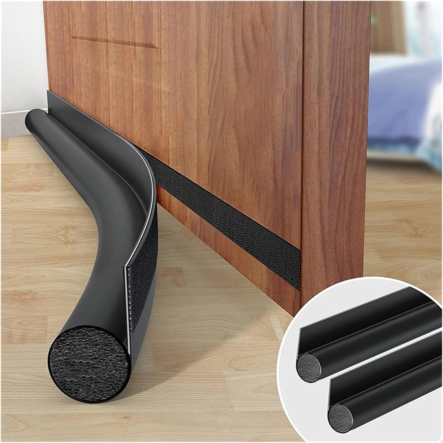 Brown Door Bottom Seal Strip Draft Stopper Guard