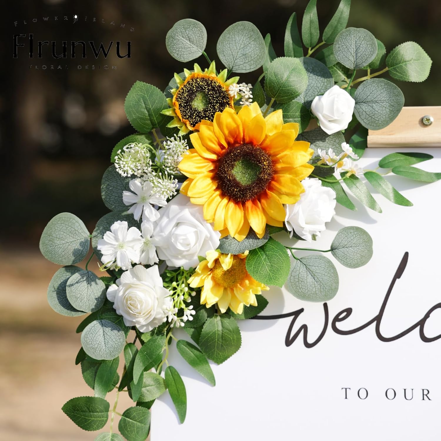 Artificial Sunflower Decorations Pack of 2 for Wedding