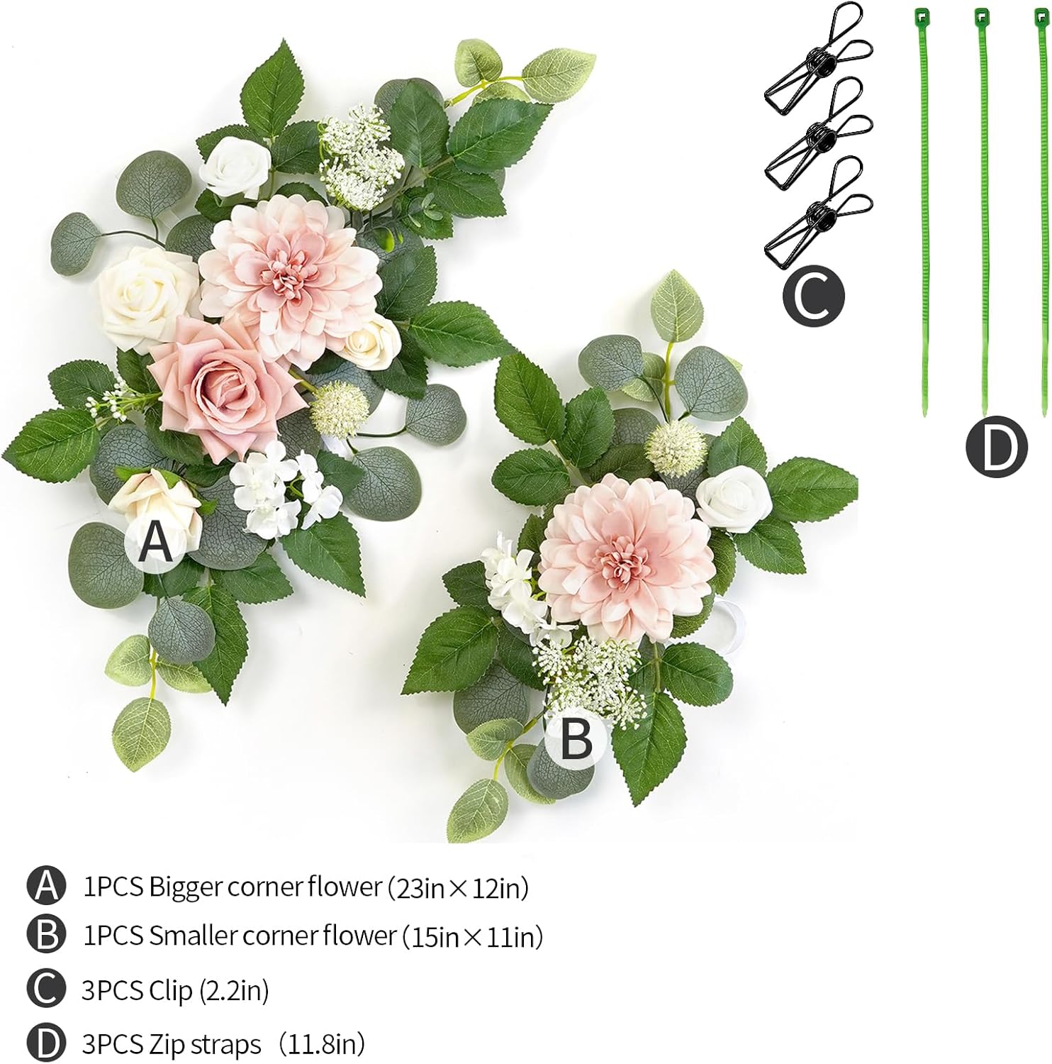 WEIERYUE Pack of 2 Artificial Flowers Decorations 1