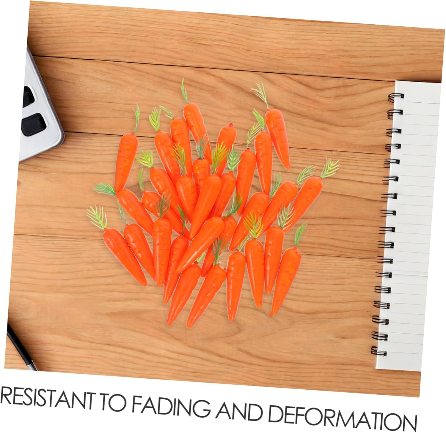 Cabilock 30pcs Artificial Carrots for Home Decor