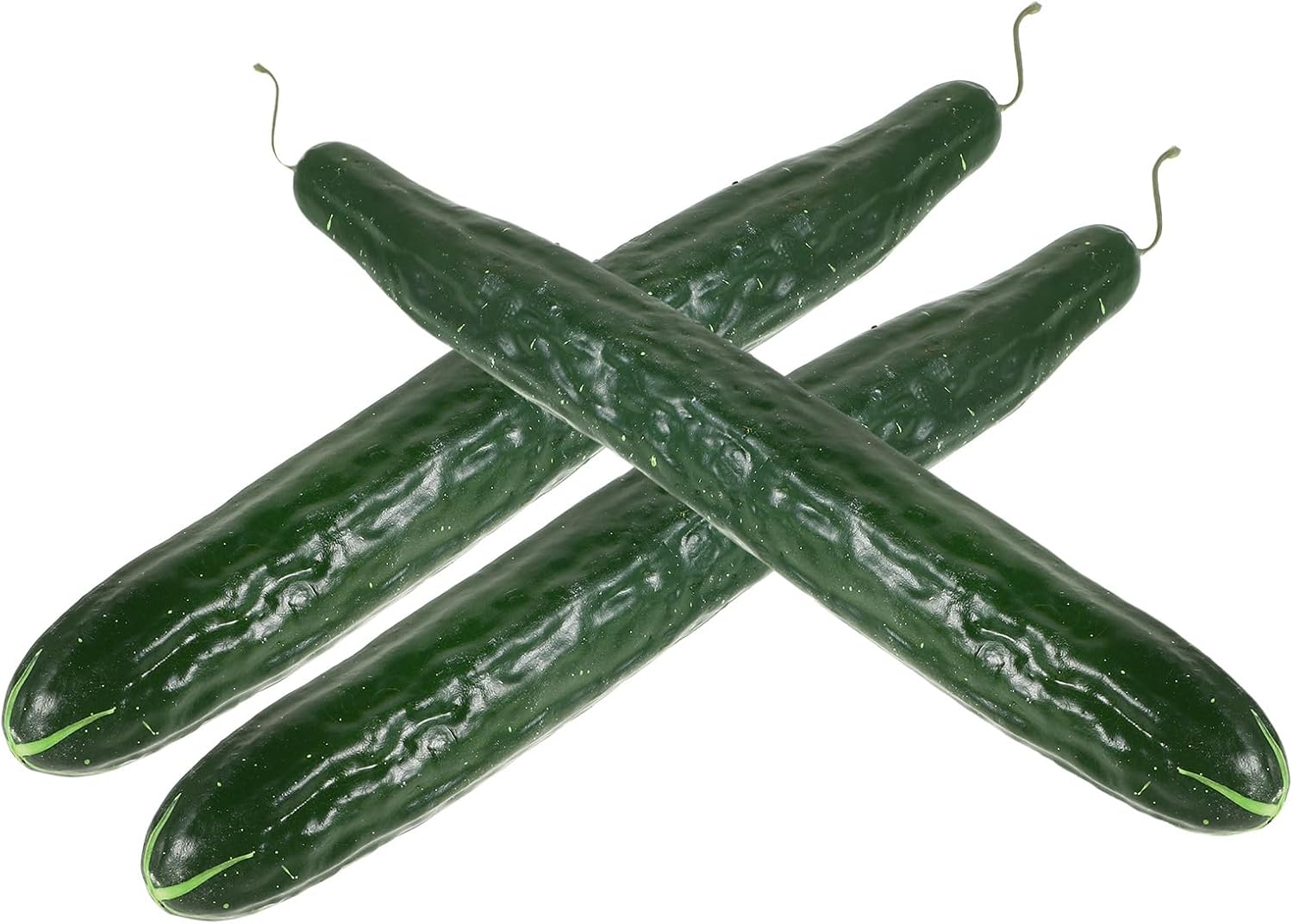 FAVOMOTO 3PCS Lifelike Green Cucumber Decorations