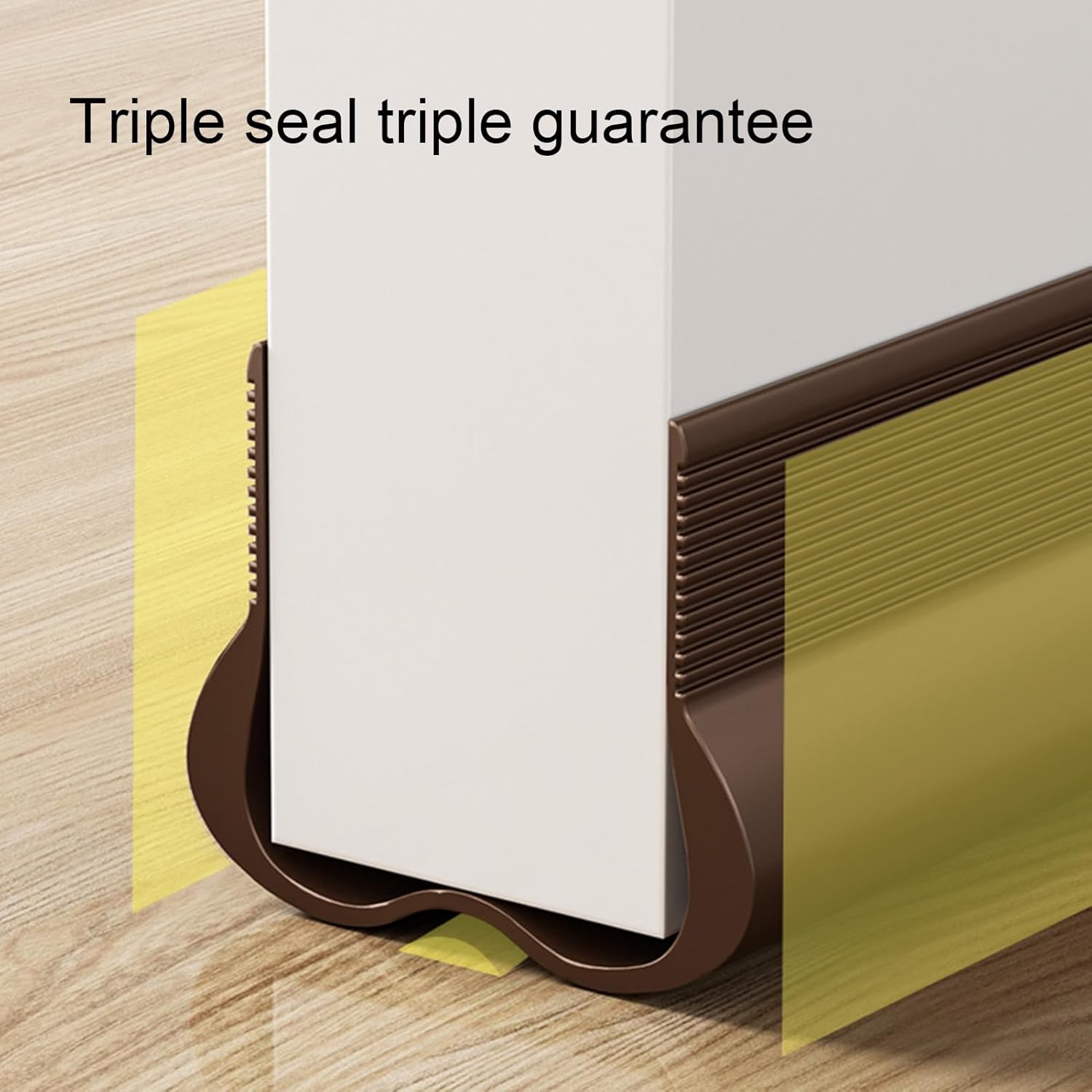 Papaba Door Seal PVC Weather Stripping Gap Filler