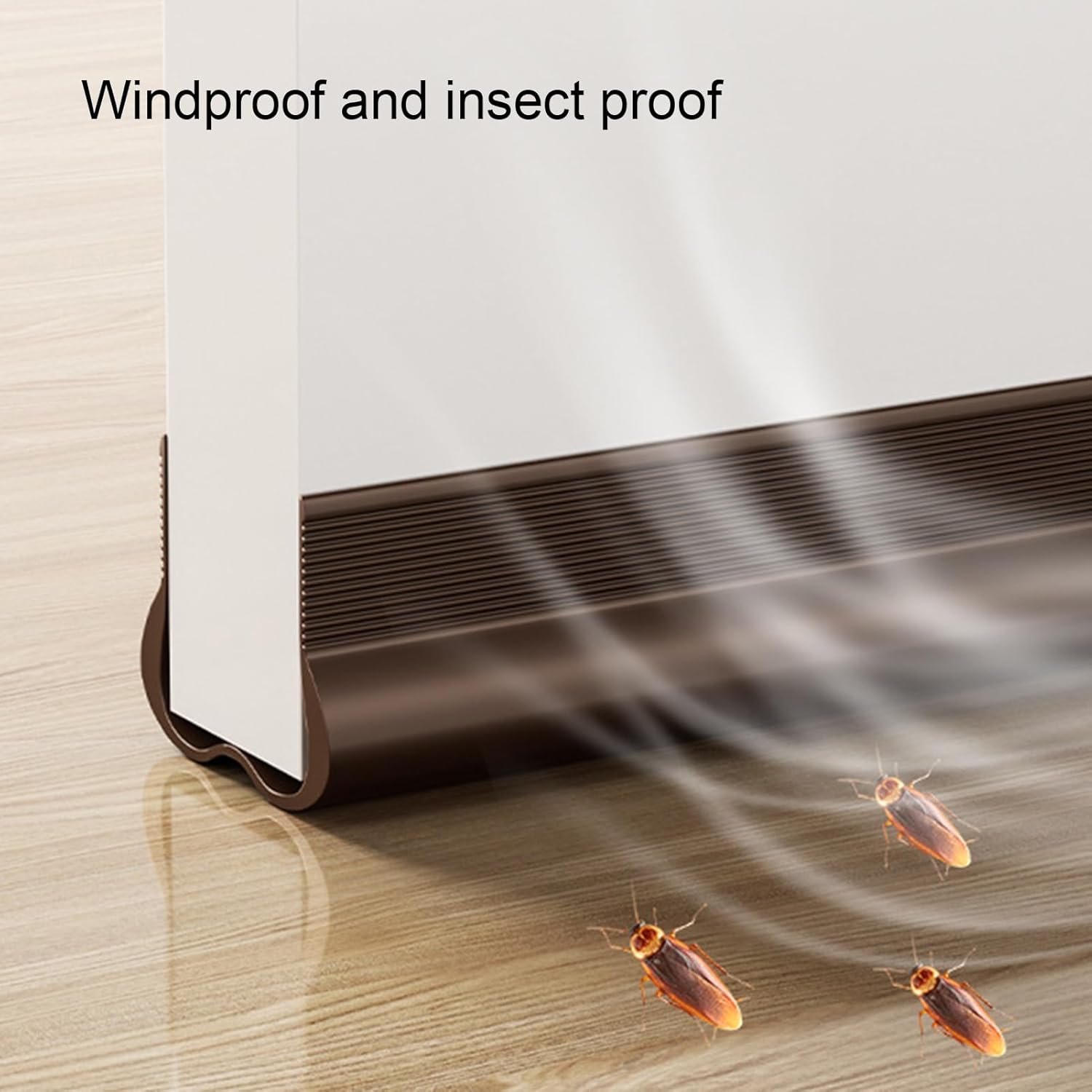 Papaba Door Seal PVC Weather Stripping Gap Filler