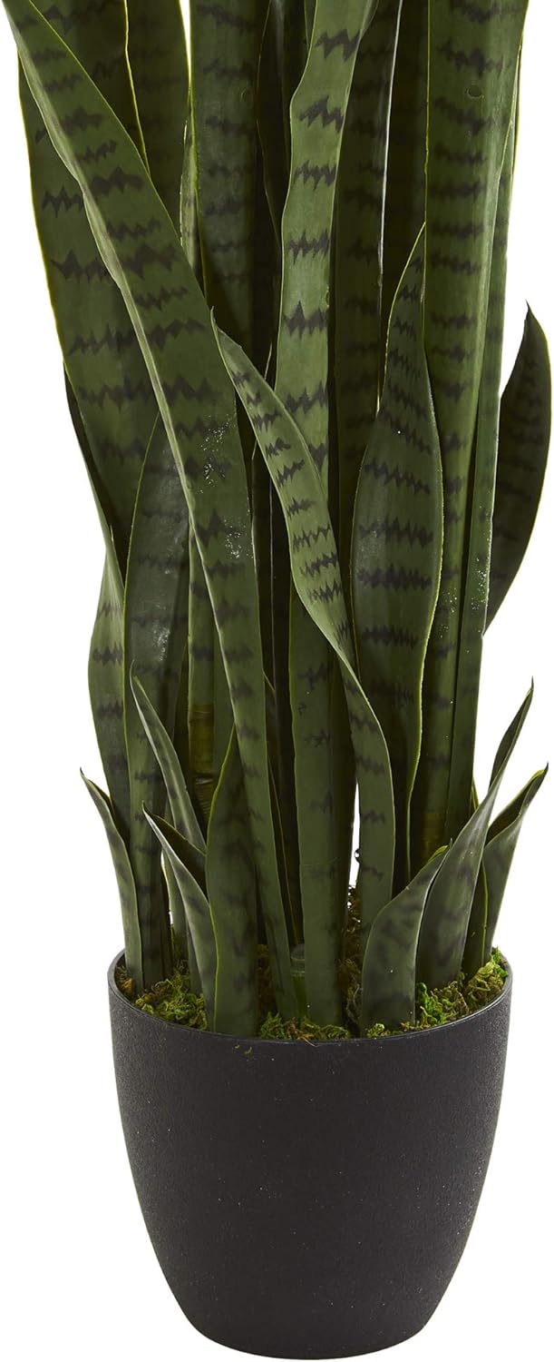 Nearly Natural 46 Inch Sansevieria Artificial Silk Plants Green