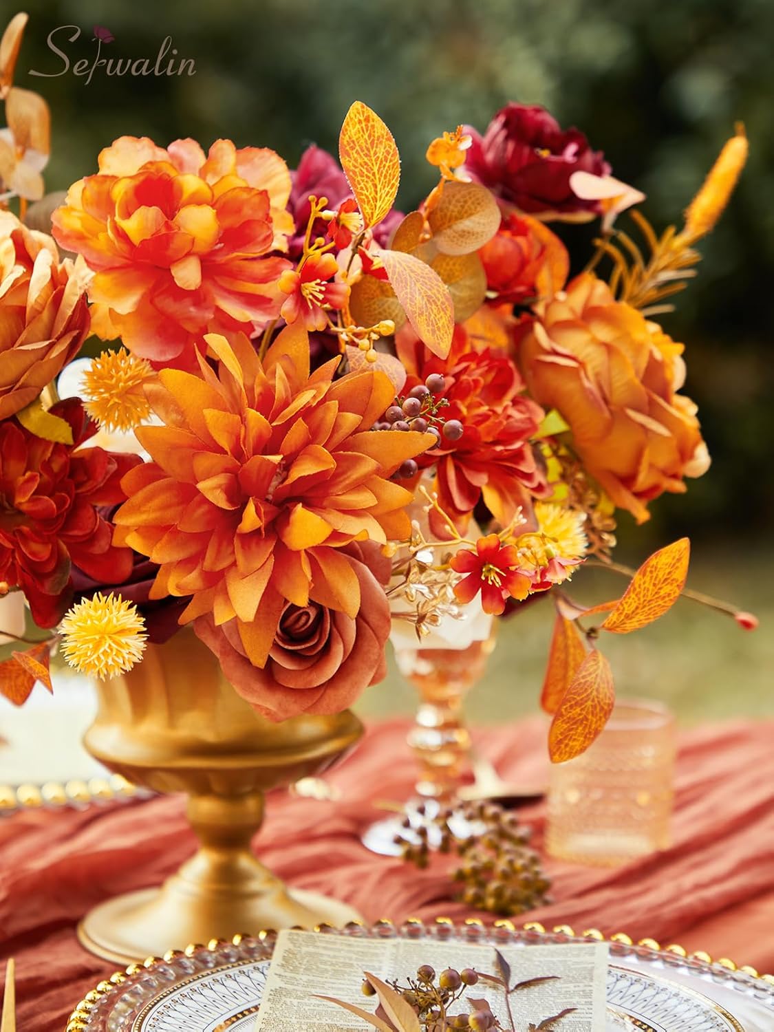 Serwalin Artificial Flowers for Wedding and Home Decor