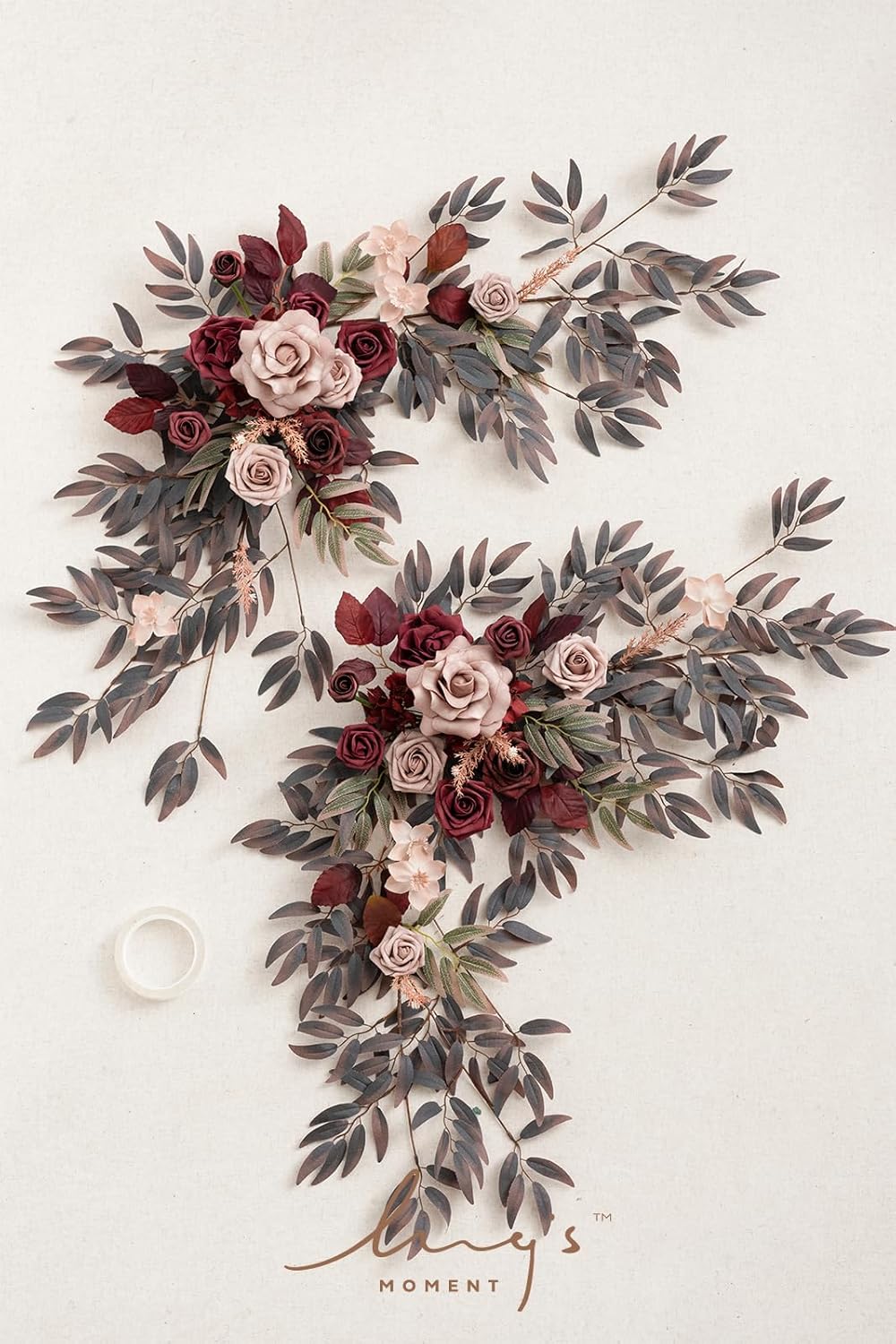 Lings Moment 2PCS Artificial Floral Swags Centerpieces