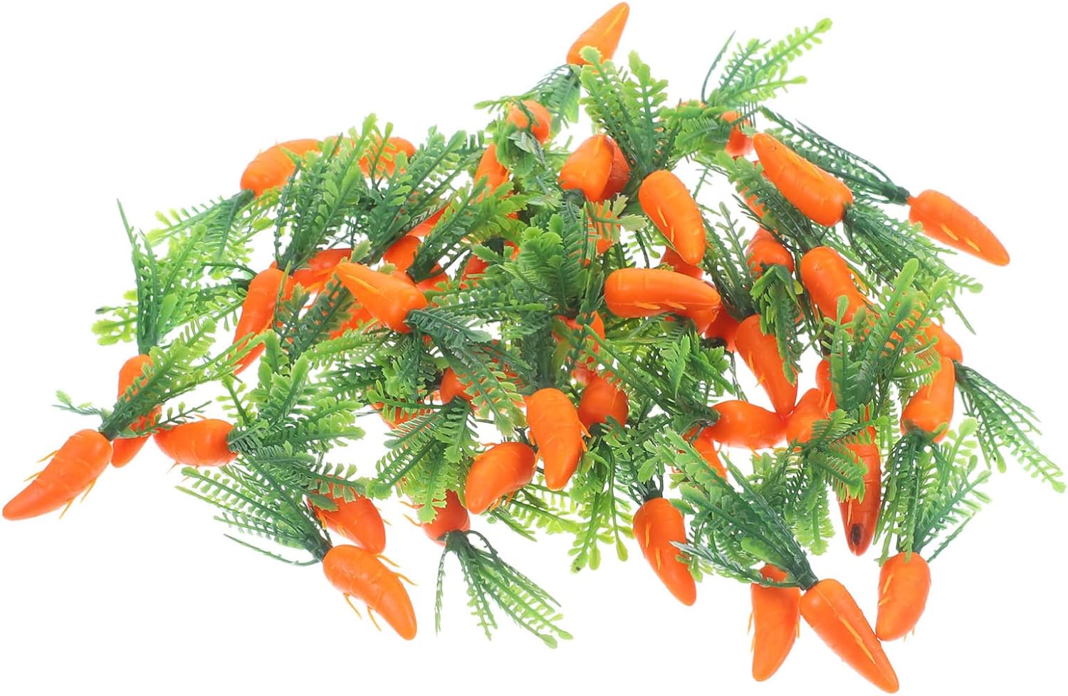 60Pcs Lifelike Carrot Ornaments for Easter Party Decor